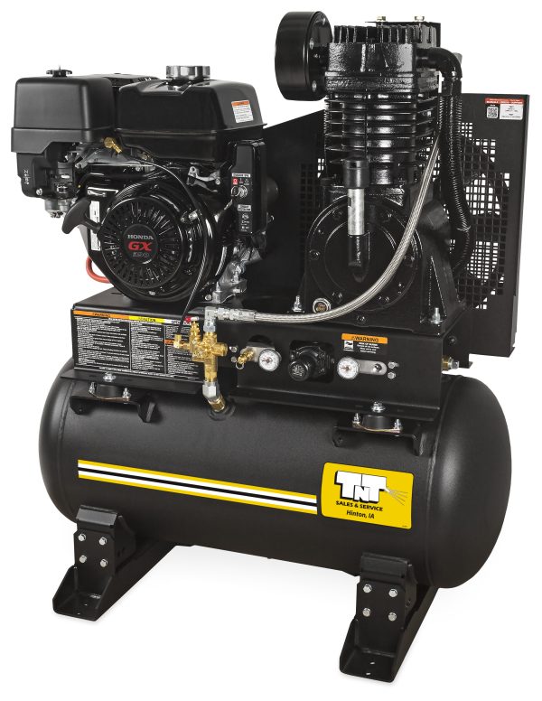 ABS-13H-30H -  Gallon - 175 PSI - Gas Air Compressor - Stationary